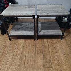2 Brown End Tables
