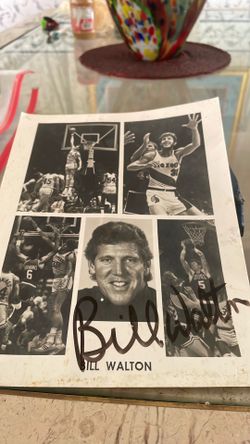 Bill Walton Autographed Poster Photo