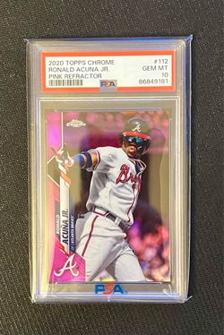 2020 Topps Chrome Ronald Acuna Jr Punk Refractor PSA 10 Pop 225