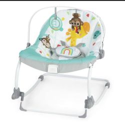 Wild Vibes Infant to Toddler Baby Rocker Chair with Vibrations