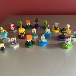 Minecraft Mini Figure Lot Of 19