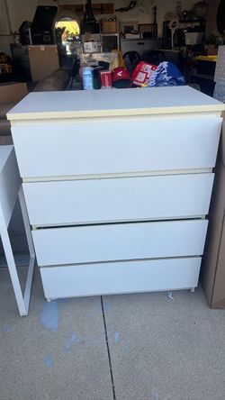 IKEA Malm 4-Drawer White Dresser