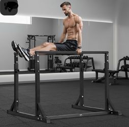 Here We Go-New Other VEVOR 800lb Capacity Heave Duty Dip Bar Stand With Adjustable Height