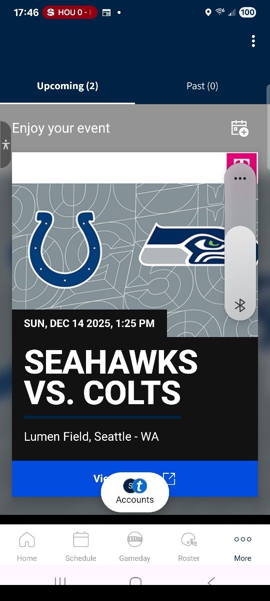 2 Seahawks vs. Colts tickets 4-Sale