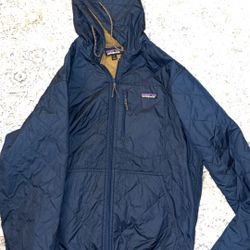 Patagonia Jacket Navy (MEDIUM) Gold Interior 