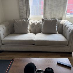 Suede Couch