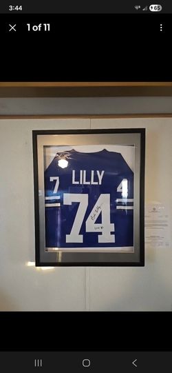 Bob Lilly Framed Custom Autograph Jersey JSA Authenticated