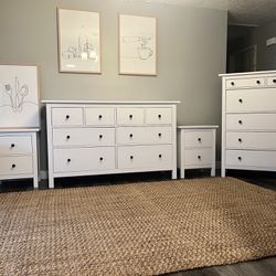 Refinished Ikea Hemnes Dresser, Tall Chest Of Drawers And Nightstands 