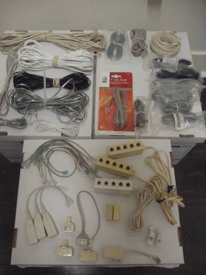 Telephone - Landline - Cables, Connectors   Take all for $ 5