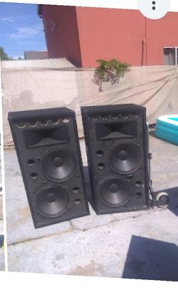2 DJ speakers