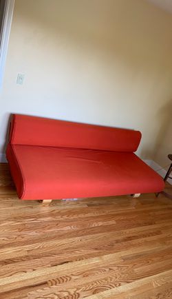 Orange 🍊 IKEA (Twin Long) Couch - PICKUP 7/1 ONLY By 5:30