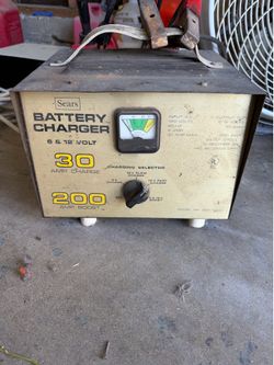 Sears Vintage Battery Charger & Engine Starter Booster – 6V/12V – Works
