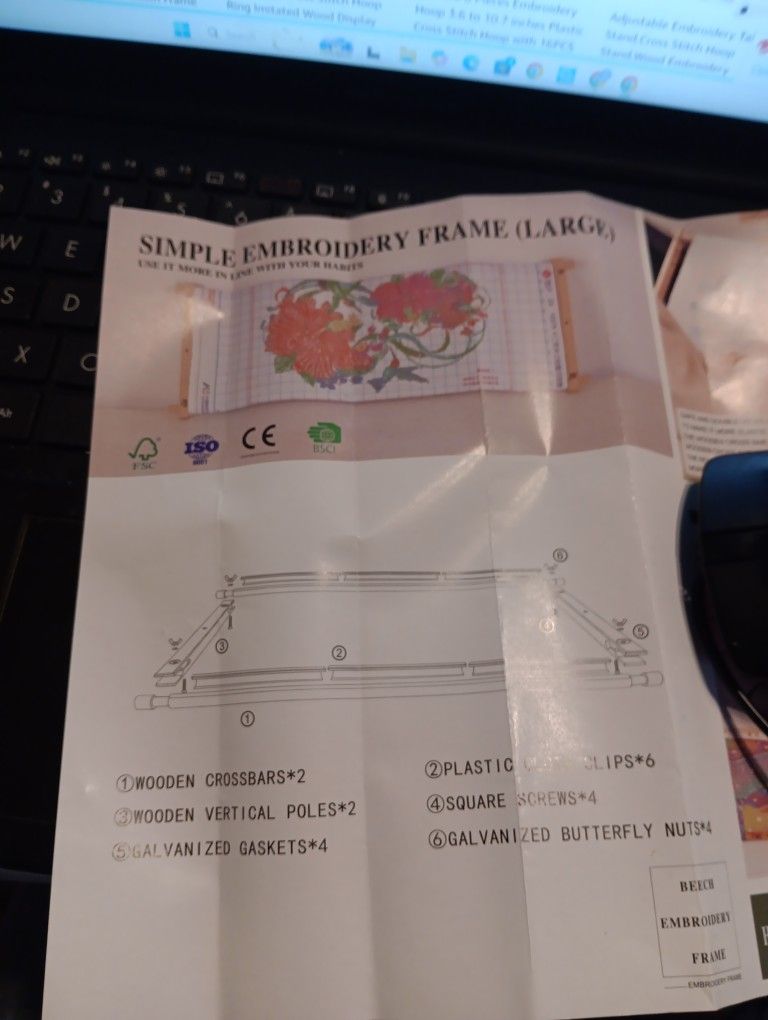 Embroidery Frame, Large - NEw
