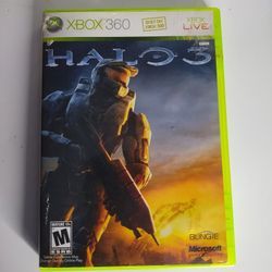 Halo 3 Game Xbox 360 Instruction Manual  Poster Included 