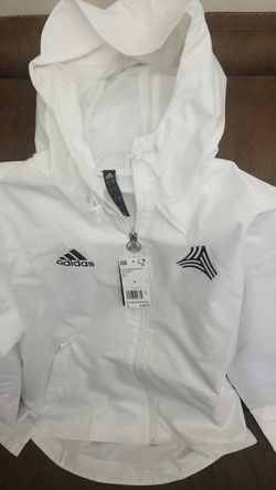 BRAND NEW MENS WHITE WINDBREAKER SIZE SMALL