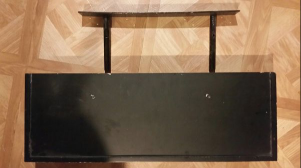 Ikea hidden bracket and shelf