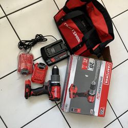 Craftsman Drill 20 Volutes With 2 Lithium Batteries 