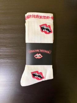 White chrome hearts socks