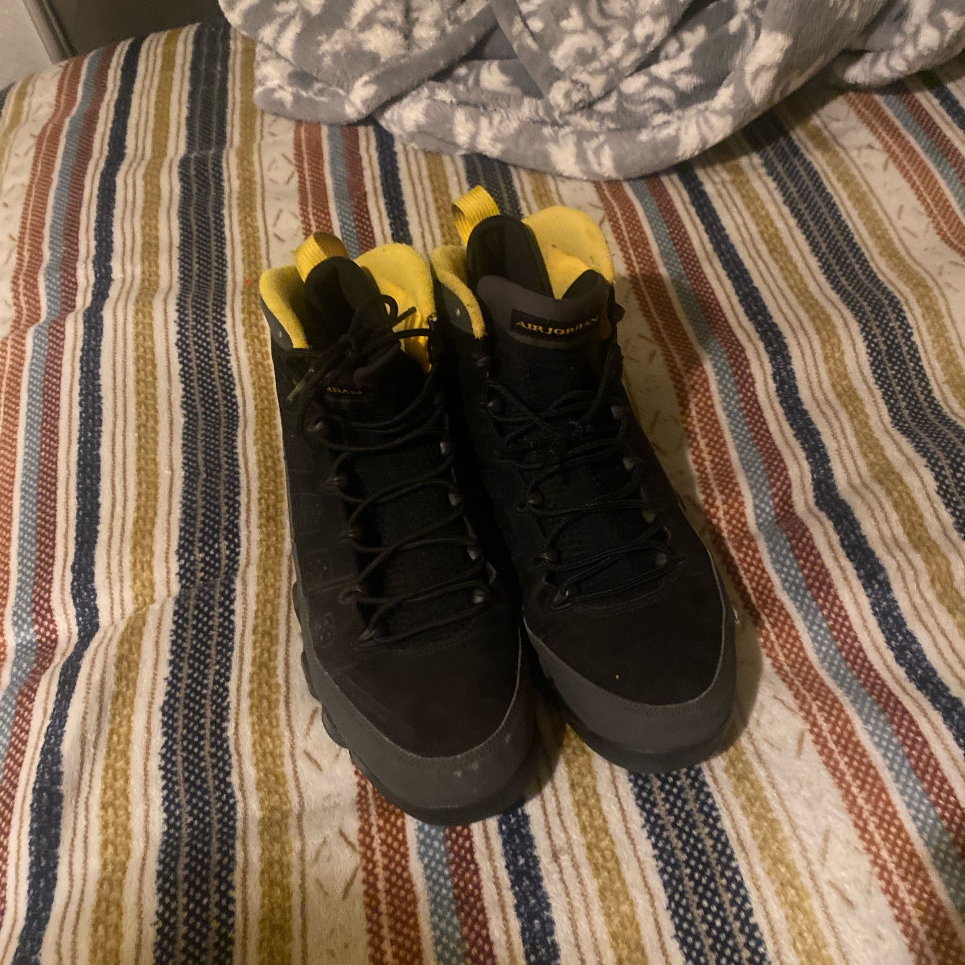Jordan 9s Dark Charcoal Used fair has one rip