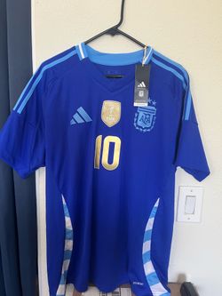 Adidas Argentina 2024 Away Soccer Football Jersey Messi 10 Blue Size XL XLarge