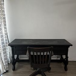 Antique Solid Wood Desk