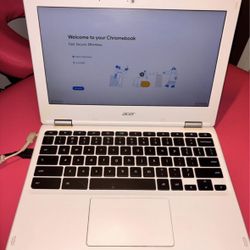 White Acer Chromebook