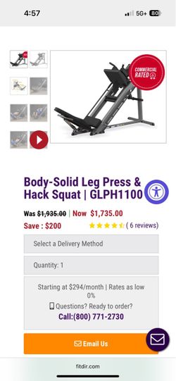 Hacksquat and leg press machine