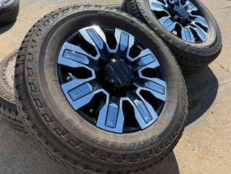 FREE DELIVERY(4) 20” GMC Sierra 2500HD DENALI Wheels 3500hd chevy 3500 8x180 Bridgestone Tire