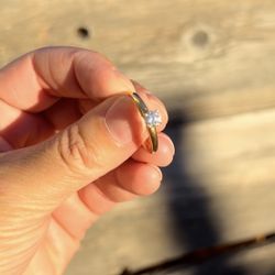 14kt Gold And .30ctw Diamond engagement ring.