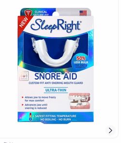 Snore aid mouth guard