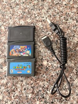 Game Boy Advance (SP) Cartridges & Link Cable