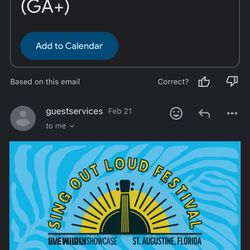 Sing Out Loud Festival- General Admission Plus (GA+) 