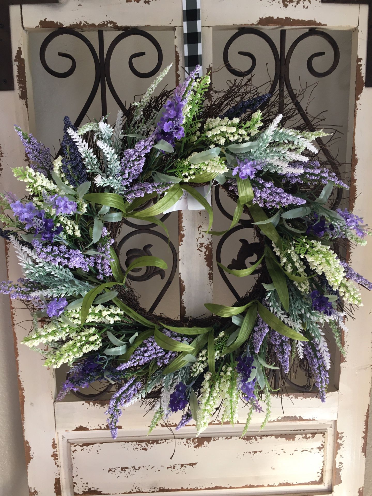 Lilac wreath 22inches