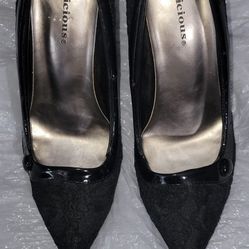 Delicious Black Lace Heels