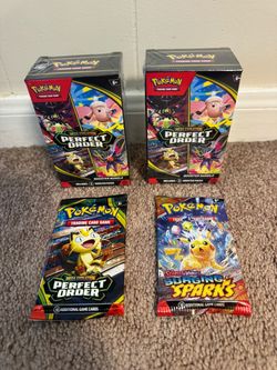 Pokémon Perfect Order Booster Bundles & Perfect Order and Surging Sparks Booster Packs