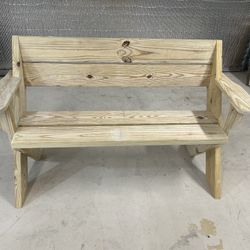 REDUCED 4 Ft Bench W/armrest, Ringgold Ga