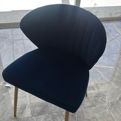 Dining Chairs - 8 Pieces Dark Blue