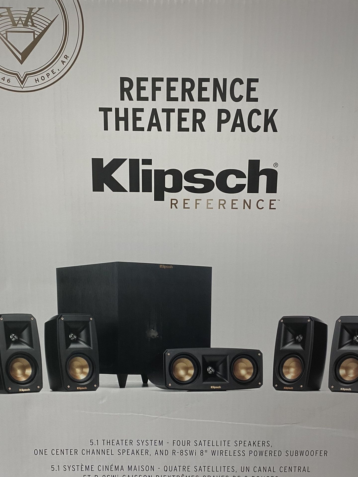 Brand New Klipsch Reference Theater Pack 5.1 Surround speaker System $500