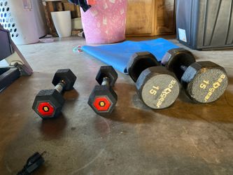 Dumbbells 8lbs and 15lbs