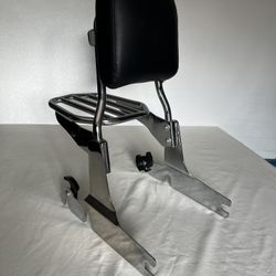 Harley Davidson Sissy Bar & Luggage Rack Chrome  🔥BIG Price Drop