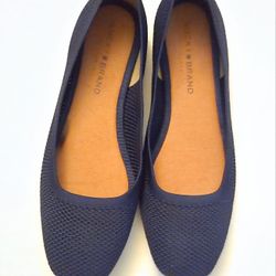 Lucky Brand Daneric Women's Navy Ballet Flats Shoes Size 9M