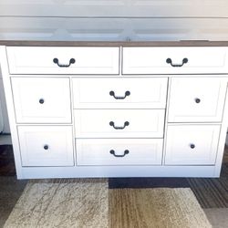 9 Drawer Dresser TV Stand Combo 