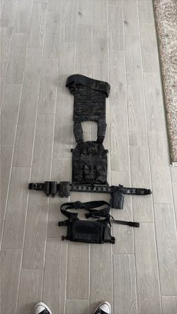 Plate carrier chest rig bison belt