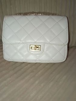 White Quilted Purse