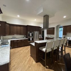 Used Kitchen J&K cabinets, granite countertops, LG dishwasher and bosch cooktop and hood.