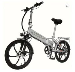 Electric Bike, 750W Motor 20MPH Max Speed, 48V 12AH Battery Folding Ebike, 20" Tire, Dual Disc Brakes, Commuter City 7-Speed Electric Bicycles E-Bike,