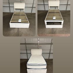 Twin Bed Frame With Mattress