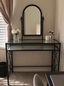 Black Vanity Desk