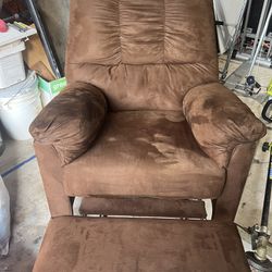 Brown Soft Rocking Chair 