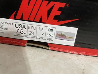 7.5c Jordan Pink And Beige Gucci Sneakers